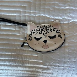 Betsey Johnson Kitty Cat pouch